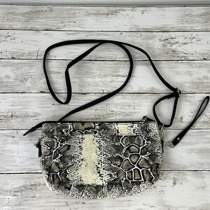 DONNA SHARP CROSSBODY SNAKESKIN LOOK BAG